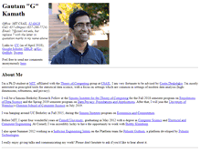 Tablet Screenshot of gautamkamath.com